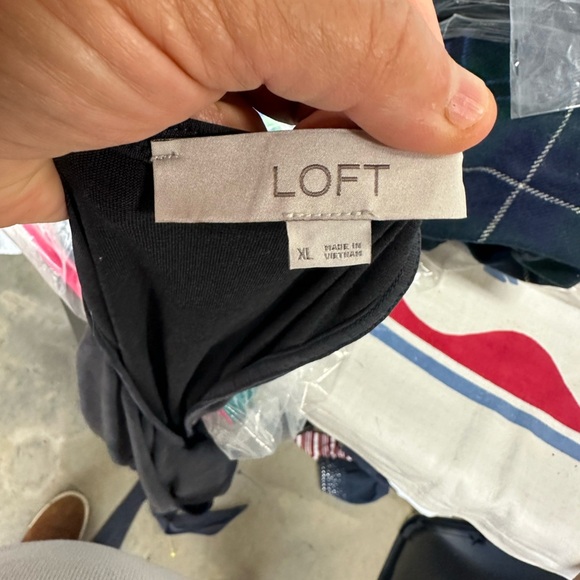 LOFT Elegant Navy Blue Romper - Picture 2 of 4